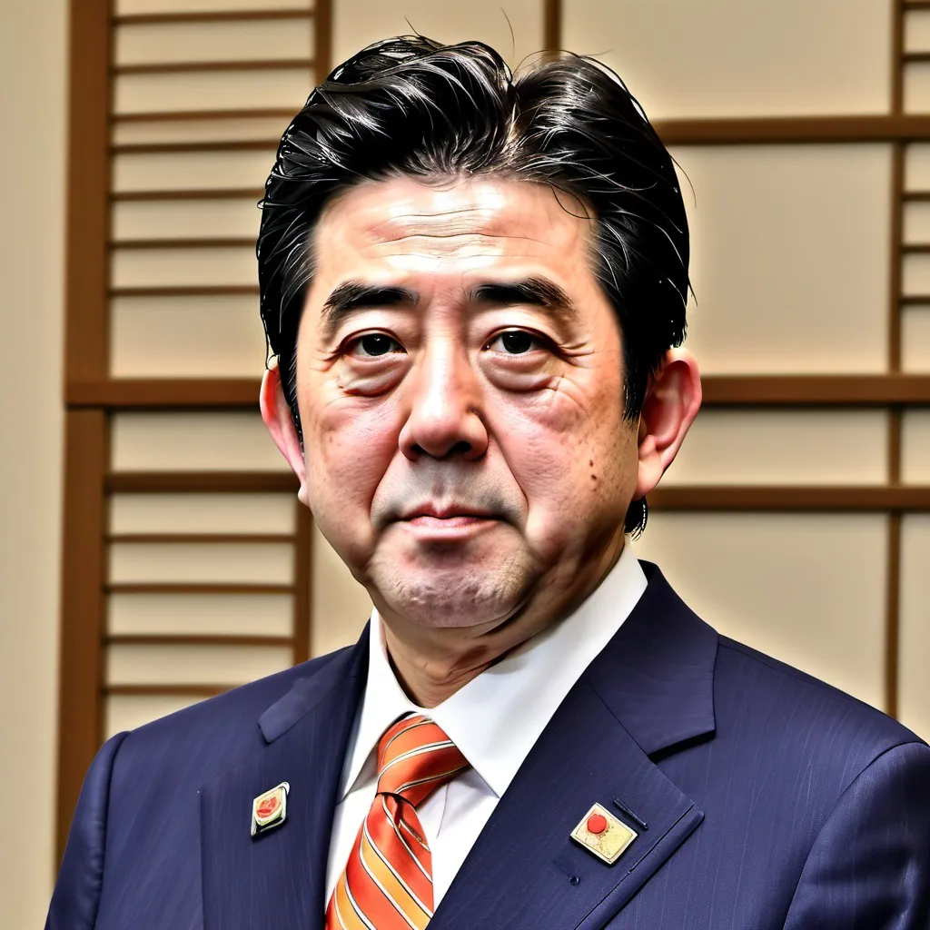 Prompt: make a photo of shinzo abe