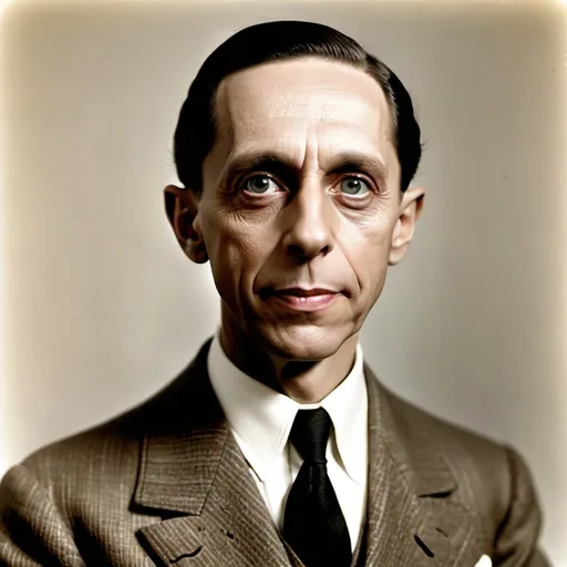 Prompt: make a photo of joseph goebbels