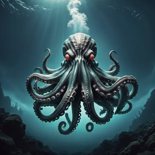 Prompt: Make a photo of the Kraken?