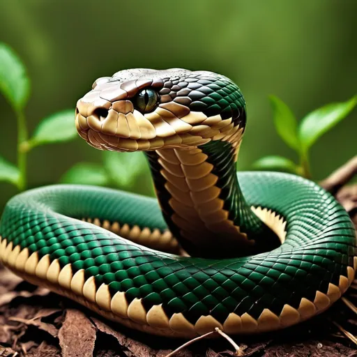 Prompt: make a photo of a snake