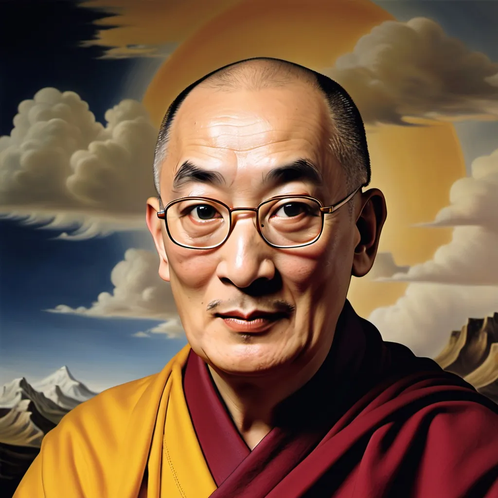 Prompt: Make a photo of the dali lama?