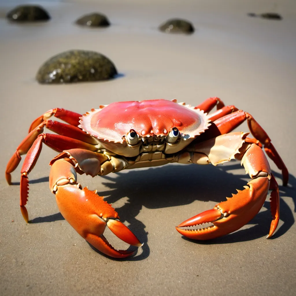 Prompt: make a photo of a crab