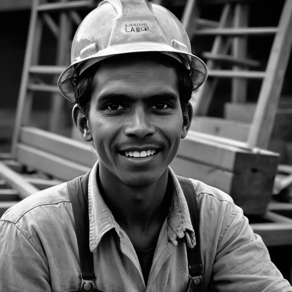 Prompt: Make a photo of a laborer?