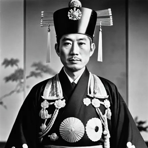 Prompt: A photo of the Japanese Emperor?