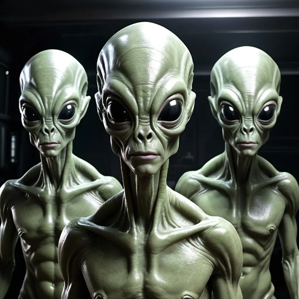 Prompt: make a photo of aliens