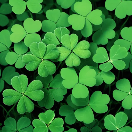 Prompt: Make a photo of a four leafed clovers?