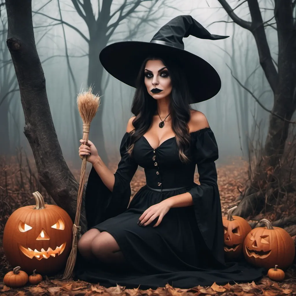 Prompt: Make a photo of a witch