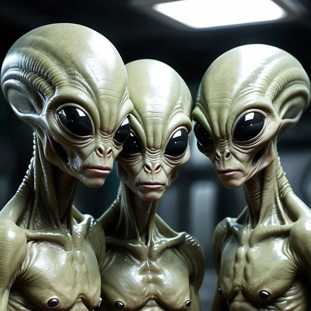 Prompt: make a photo of aliens