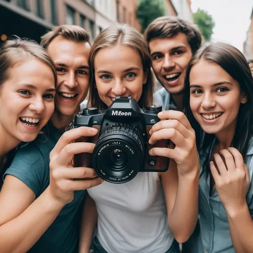 Prompt: make a photo of people