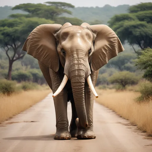 Prompt: make a photo of an elephant