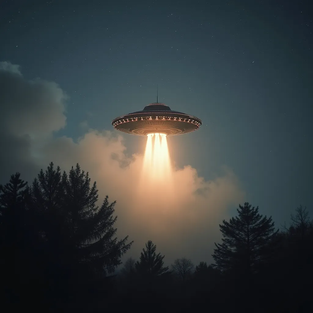 Prompt: make a photo of an UFO?
