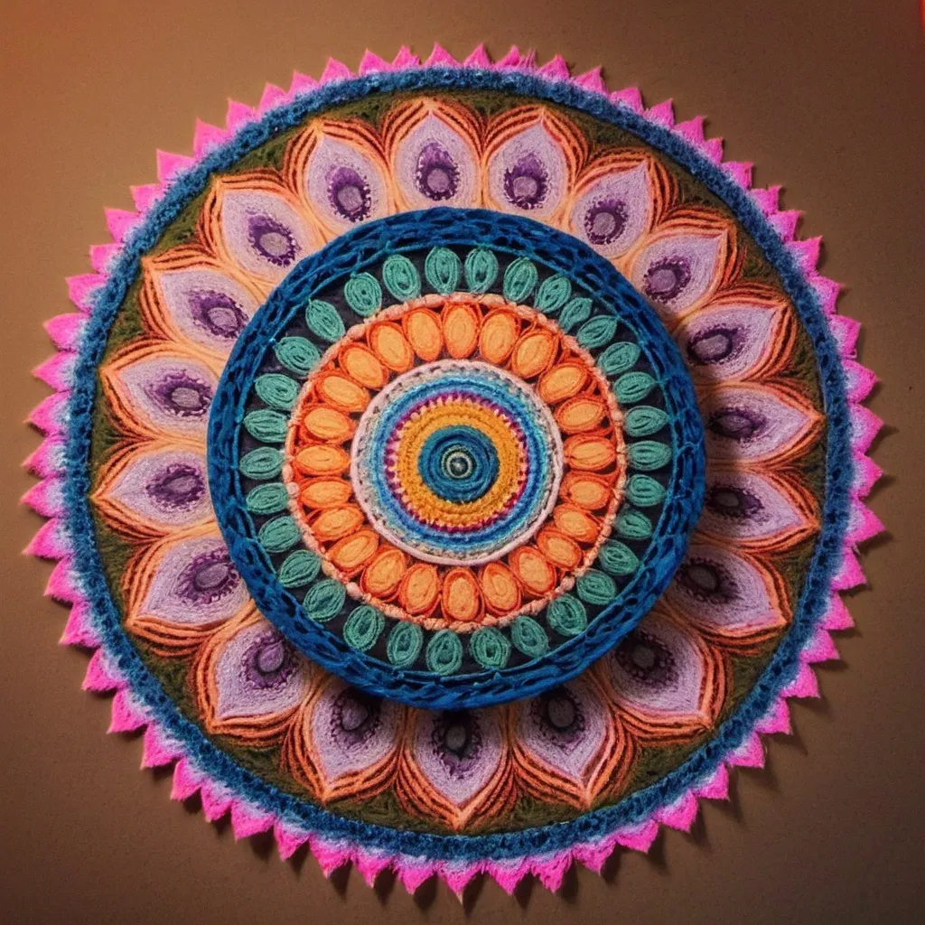 Prompt: make a photo of a mandala?