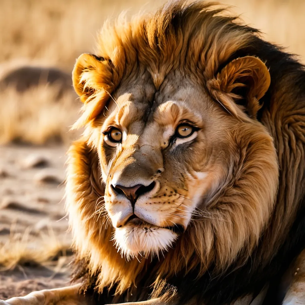 Prompt: Make a photo of a lion