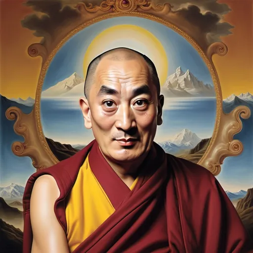 Prompt: Make a photo of the dali lama?