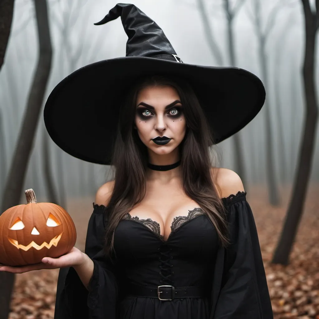 Prompt: Make a photo of a witch