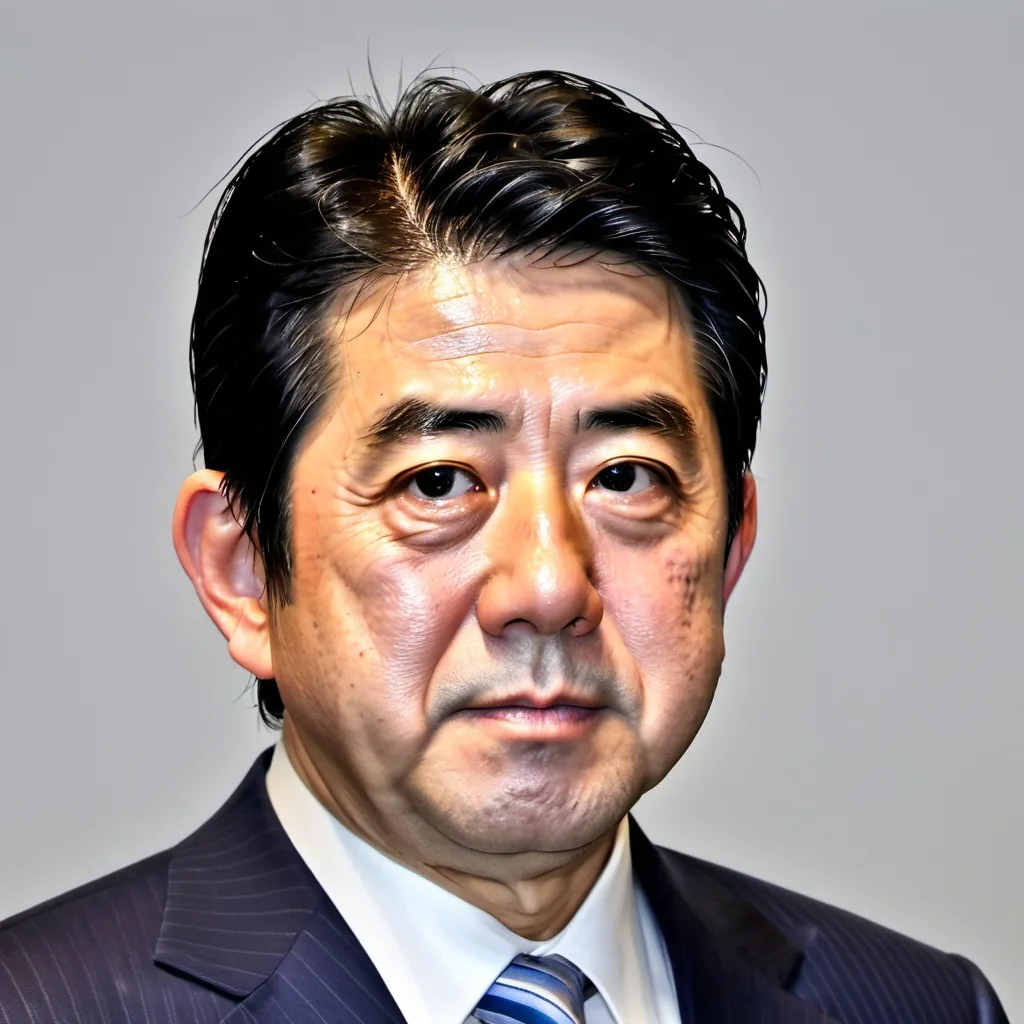 Prompt: make a photo of shinzo abe