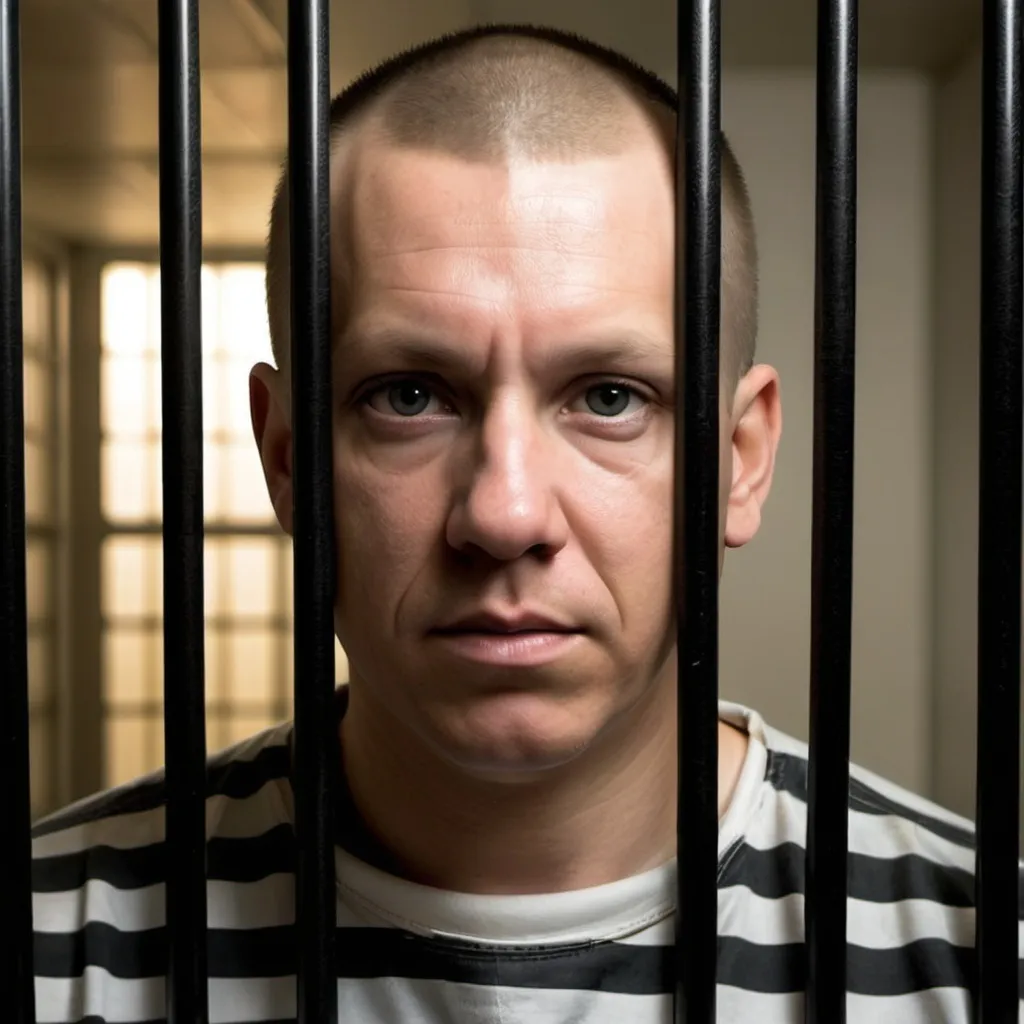 Prompt: make a photo of a prisoner