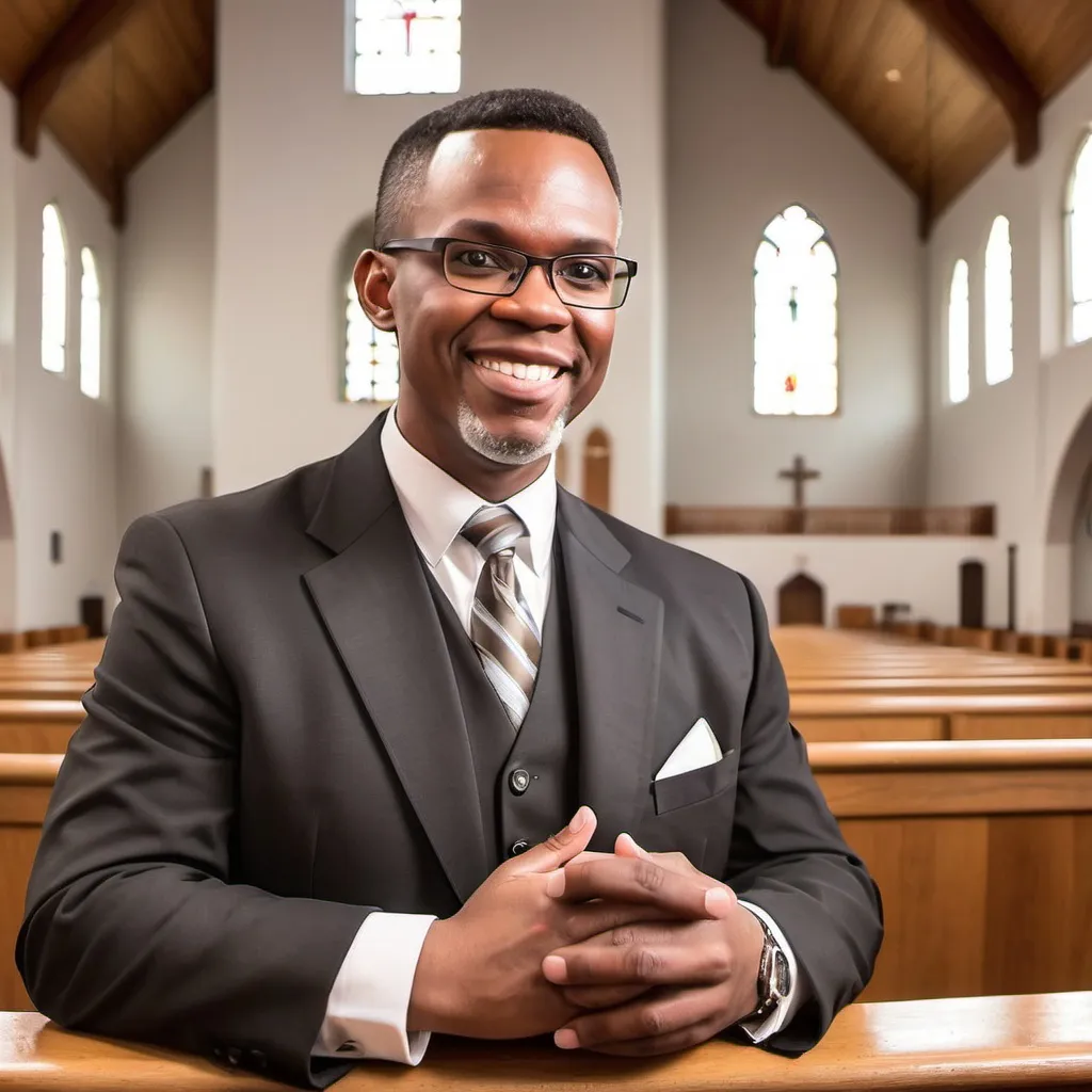 Prompt: make a photo of a pastor?