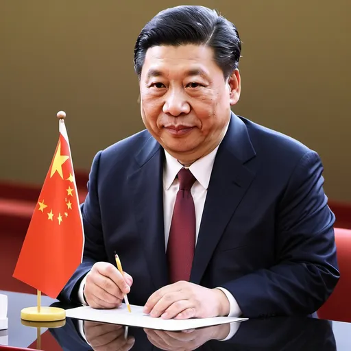 Prompt: Make a photo of a Xi Jinping?