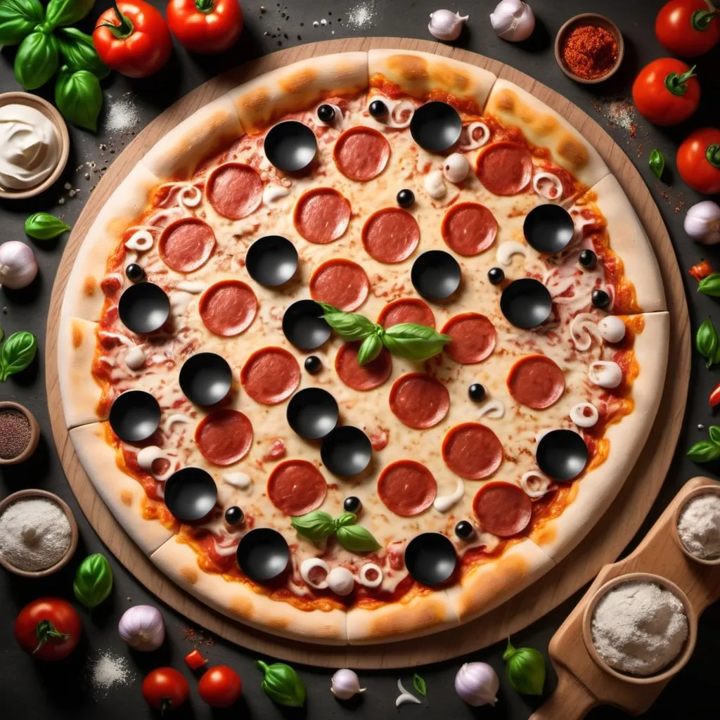 Prompt: Make a photo of pizza