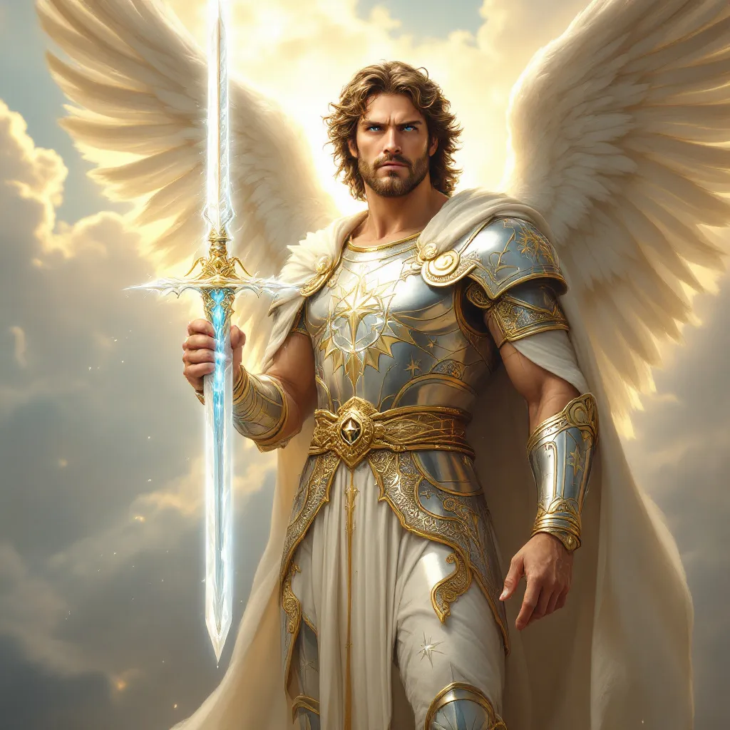 Prompt: Make a photo of a archangel Michael?