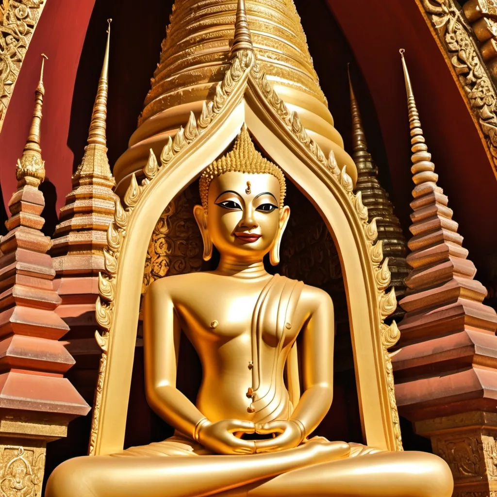 Prompt: Make a photo of a Phra Pidta?