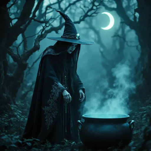 Prompt: Make a photo of a witch?