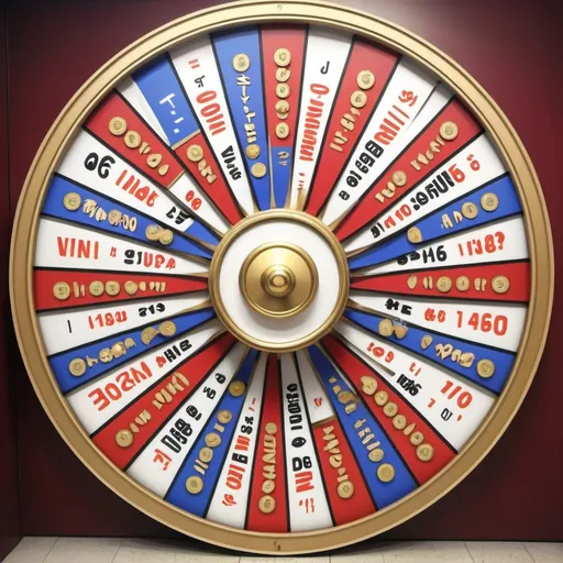 Prompt: make a photo of the wheel of fortune?