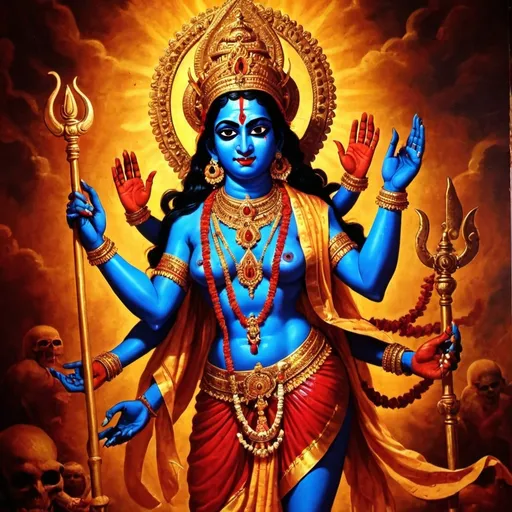 Prompt: A photo of goddess Kali ma?