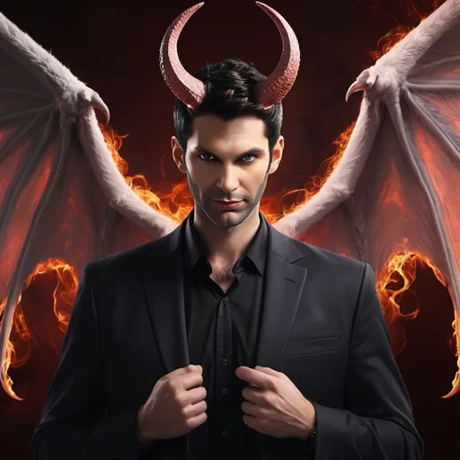 Prompt: make a photo of lucifer