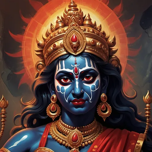 Prompt: Make a photo of goddess Kali Ma?