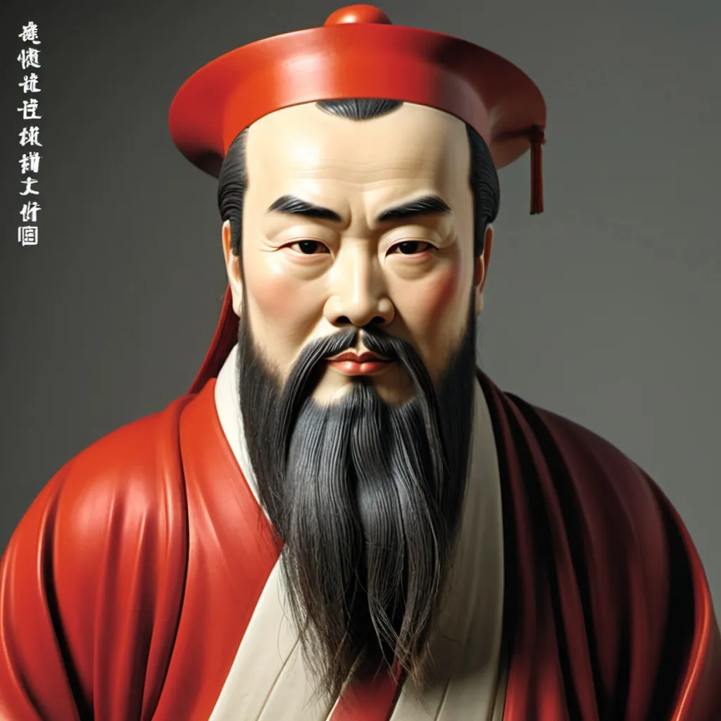 Prompt: make a photo of confucius