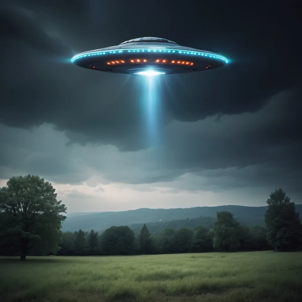 Prompt: make a photo of an ufo