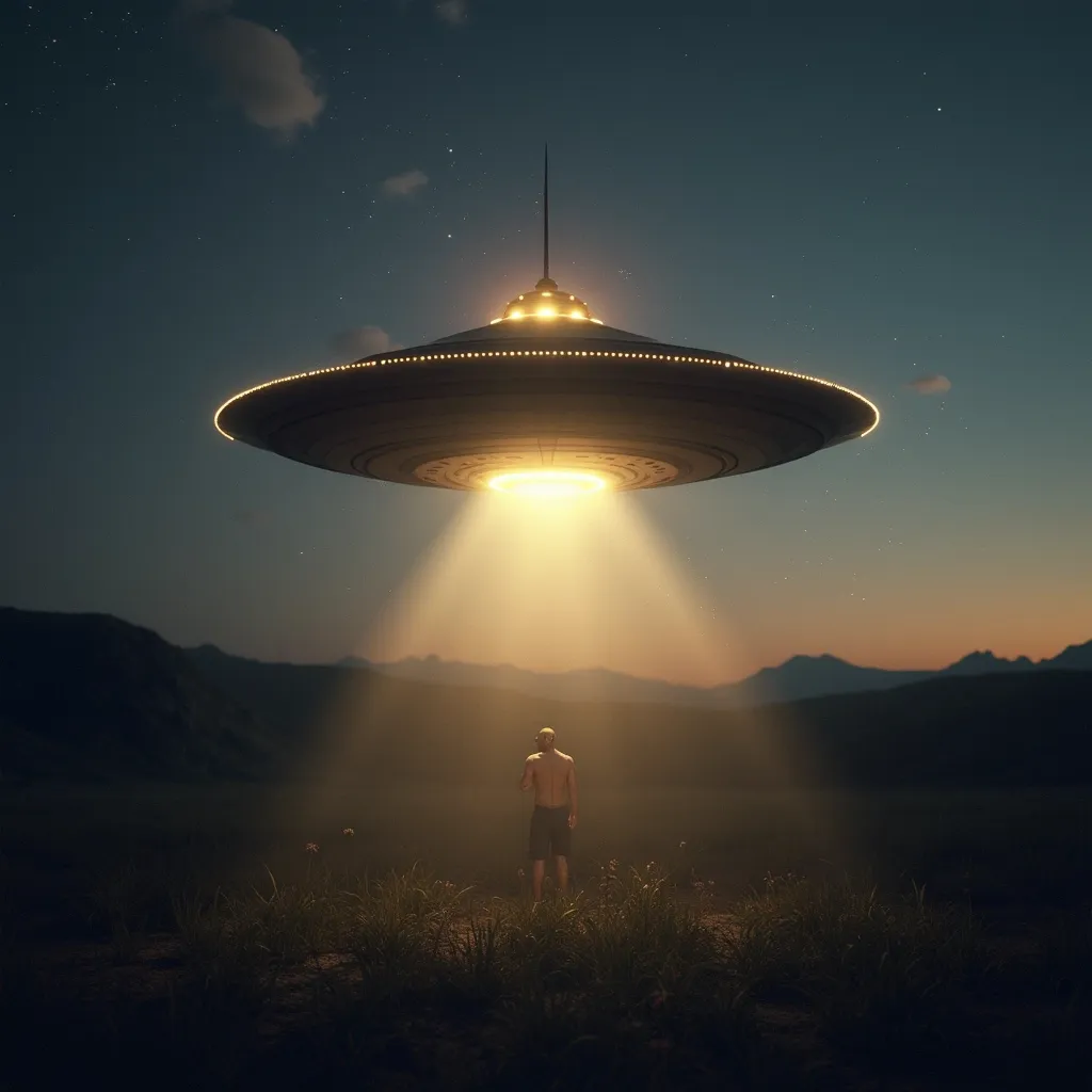 Prompt: make a photo of an UFO?