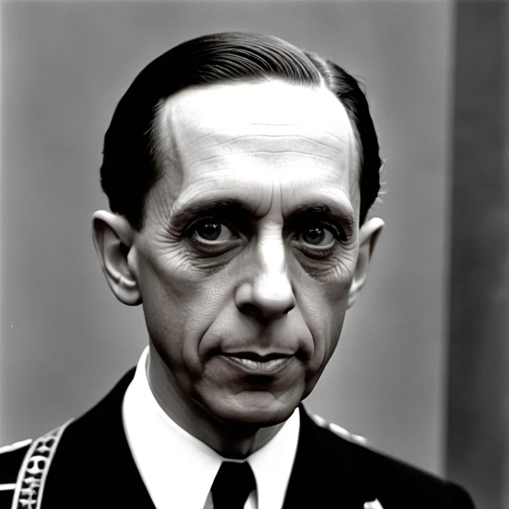 Prompt: make a photo of joseph goebbels