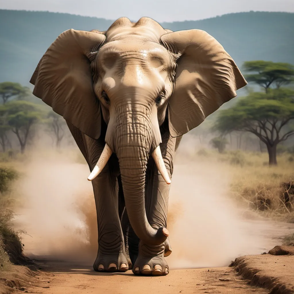 Prompt: make a photo of an elephant