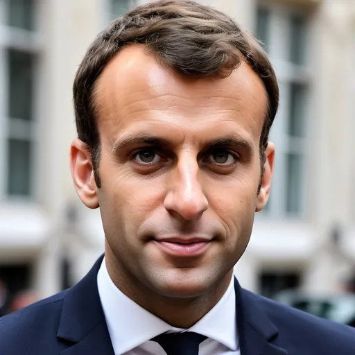 Prompt: make a photo of emanuel macron