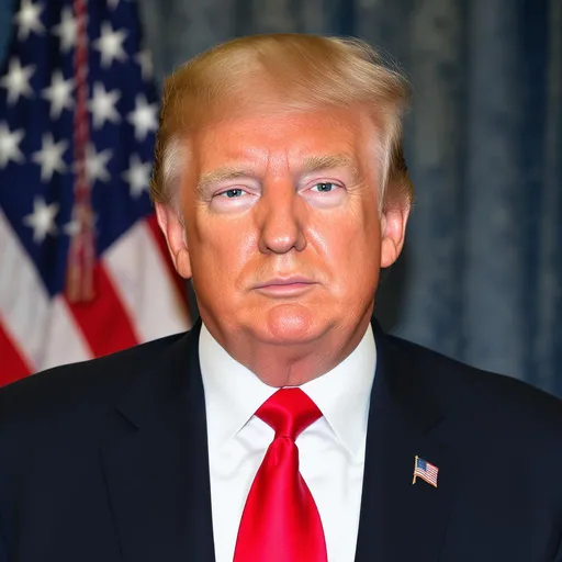 Prompt: Make a photo of President Trump