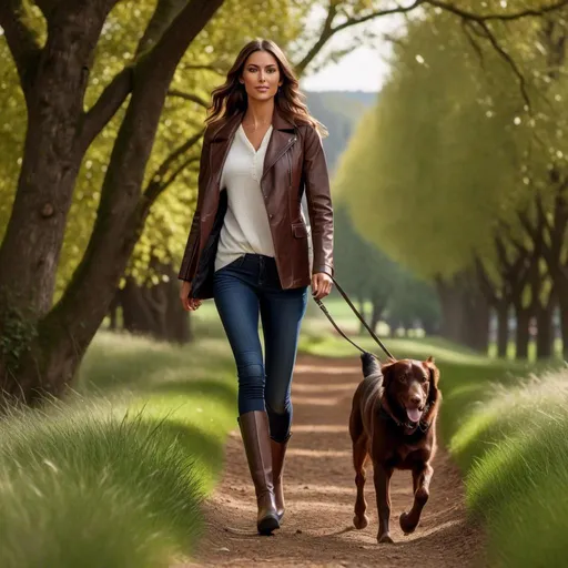 Prompt: <mymodel> Hyper realistic full-body, rendering of an athletically built 34-25-33, height 5' 7", walking with <mymodel> Hyper realistic full-body, rendering of an athletically built 34-25-33, walking with a dark chestnut thoroughbred, across a verdant field in casual attire, no hat. photorealistic, sharp, highly detailed, Golden Hour beach setting, detailed facial features, realistic skin texture and tones, high quality, 4k resolution, photorealism, pastoral landscape, detailed rendering, crisp, full-body shot, realistic lighting across a verdant field in casual attire, no hat. photorealistic, sharp, highly detailed, Golden Hour detailed facial features, realistic skin texture and tones, high quality, 4k resolution, photorealism, landscape, detailed rendering, crisp, full-body shot, realistic lighting