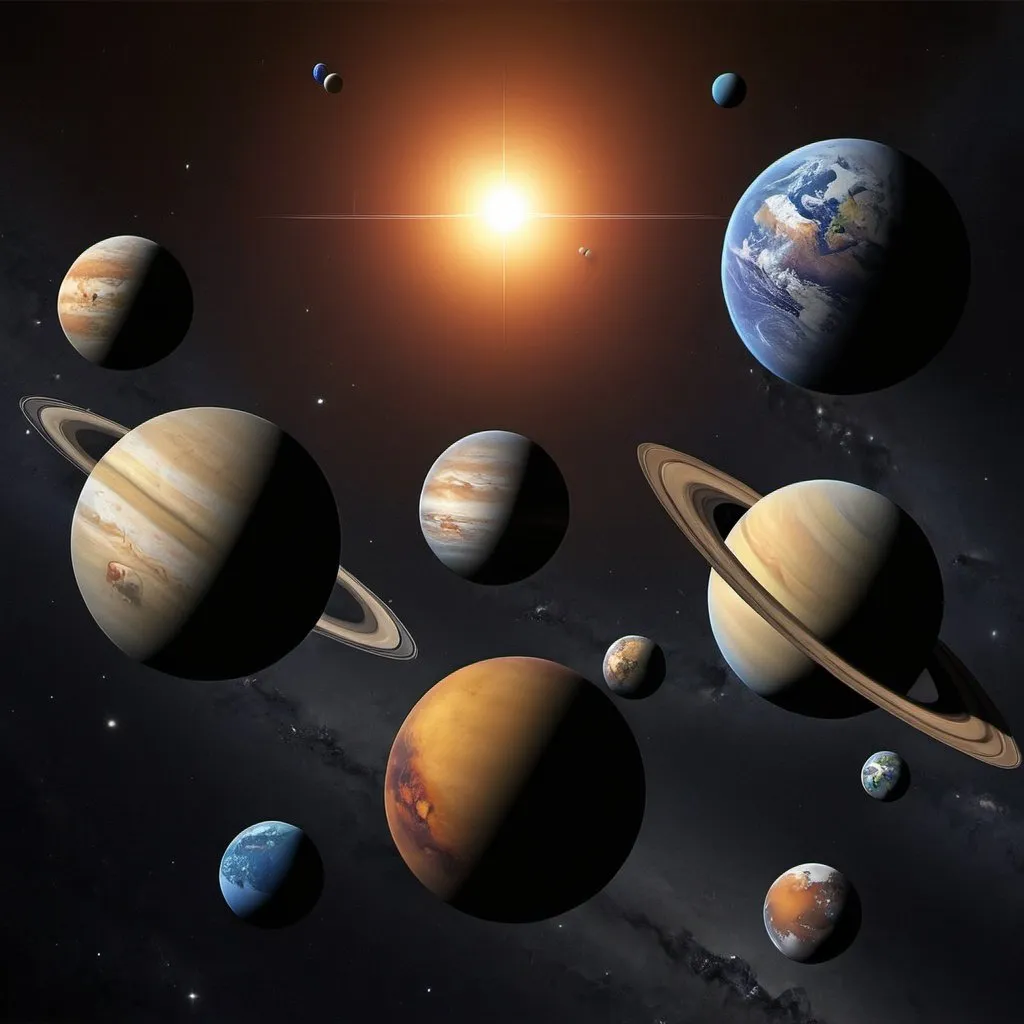 Prompt: planets in the solar system