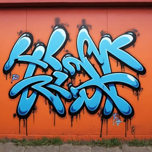 Prompt: Show me a character that matches the word RSON graffiti style