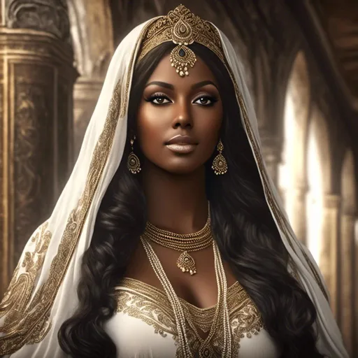 Prompt: <mymodel>Realistic portrayal of Asiyah, anciently beautiful, detailed facial features, cinematic lighting, high quality, realistic style, ancient beauty, timeless elegance, captivating eyes, flowing hair, regal aura, exquisite details, historical setting, soft and warm color tones, graceful posture, serene expression