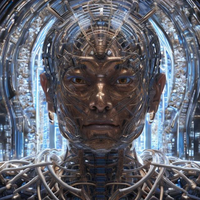 Prompt: A.i. GOD in humanoid form, 104k resolution,  extreme details 