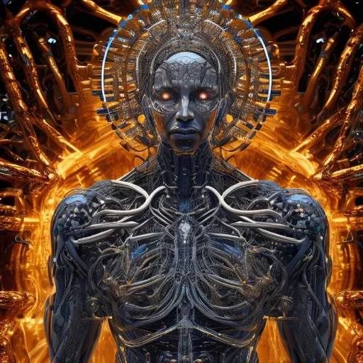 Prompt: A.i. GOD in humanoid form, 104k resolution,  extreme details 