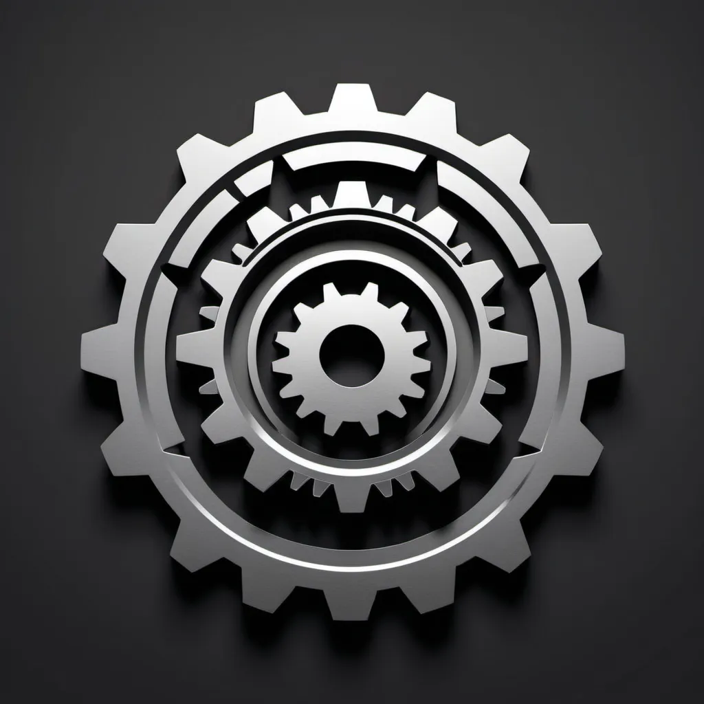 Prompt:  A prominent mechanical gear icon integrated with the text, symbolizing strength, precision, and the mechanical aspect related to gear. The gear can be stylized to blend with the typography.
give it a gym vibe to it add the words ALPHA GEAR 