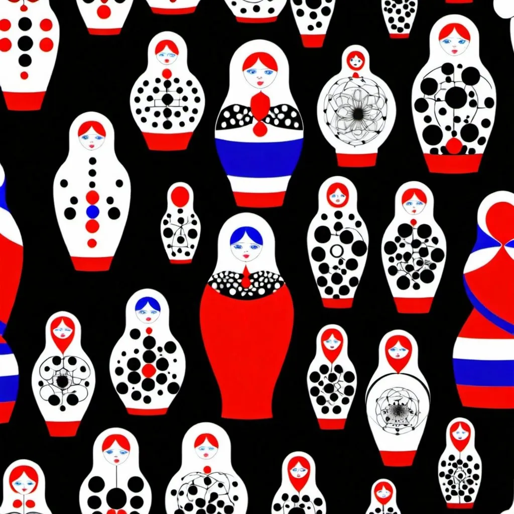 Prompt: Hierarchically Nested networks, like russian dolls, showing cells in organs in social systems in ecologocal systems 
