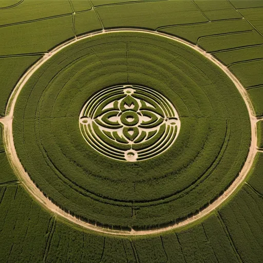 Prompt: Crop circles