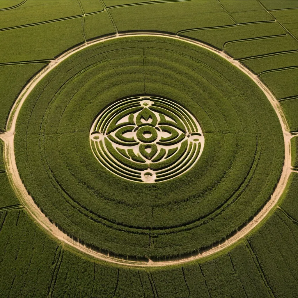 Prompt: Crop circles