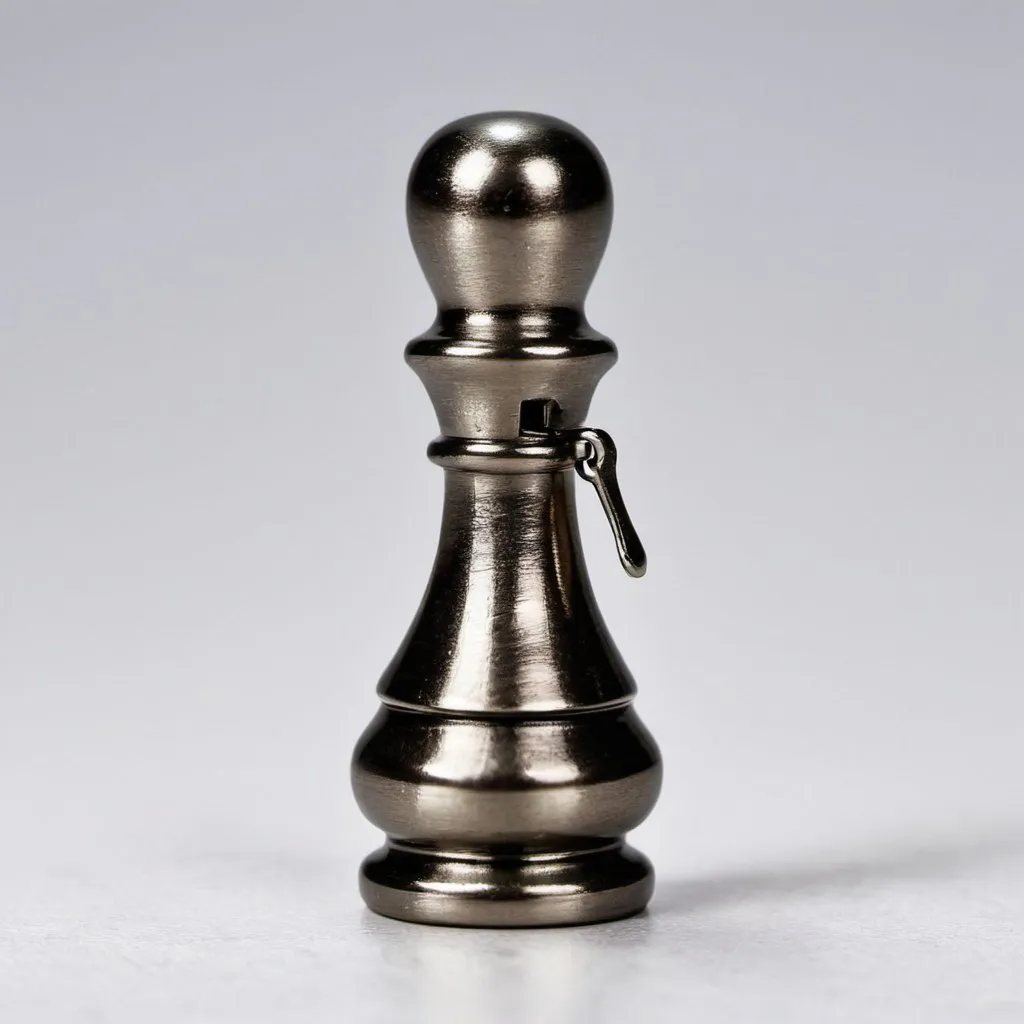 Prompt: A pawn with a zipper