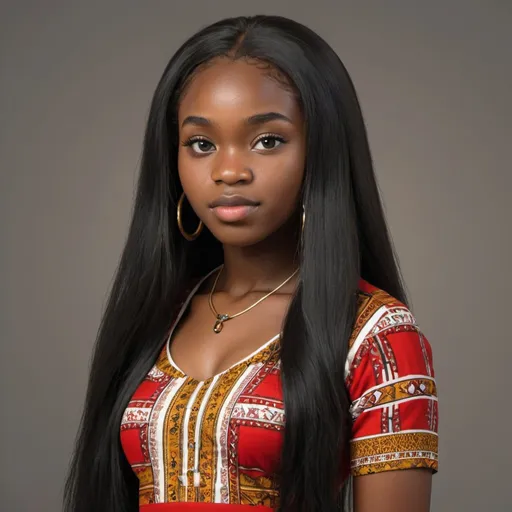 Prompt: A realistic 18  year old Nigerian Igbo girl,long black hair,profesional lighting,full body